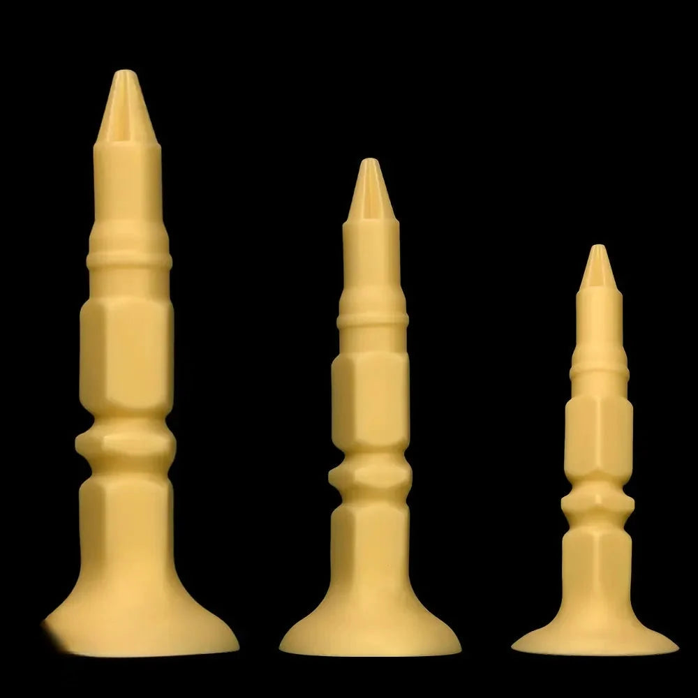 12.6in 14.56in 17.71in Pointed Tip Huge Long Silicone Soft Butt Plug Dildo