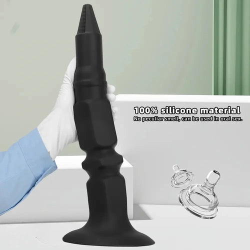 12.6in 14.56in 17.71in Pointed Tip Huge Long Silicone Soft Butt Plug Dildo