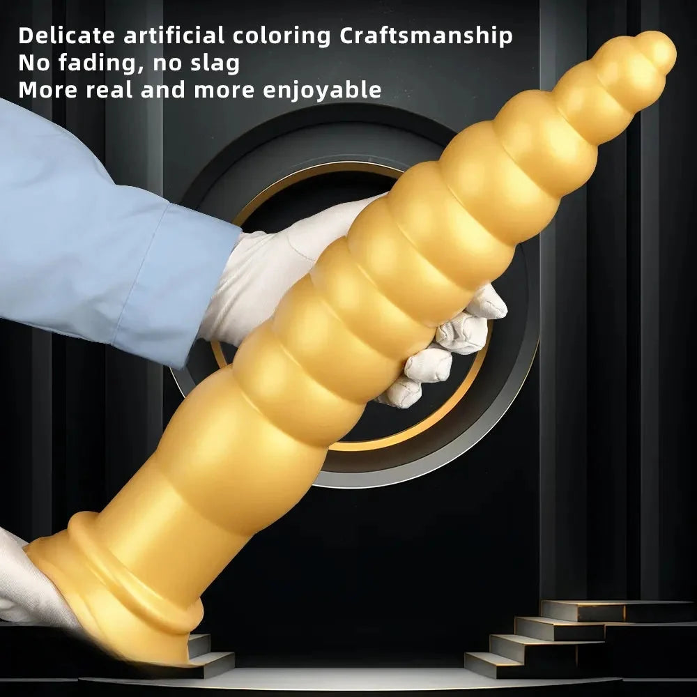 12.6in 17.32in Silicone Super Long Large Thick Anal Plug Dildo Anal Torture