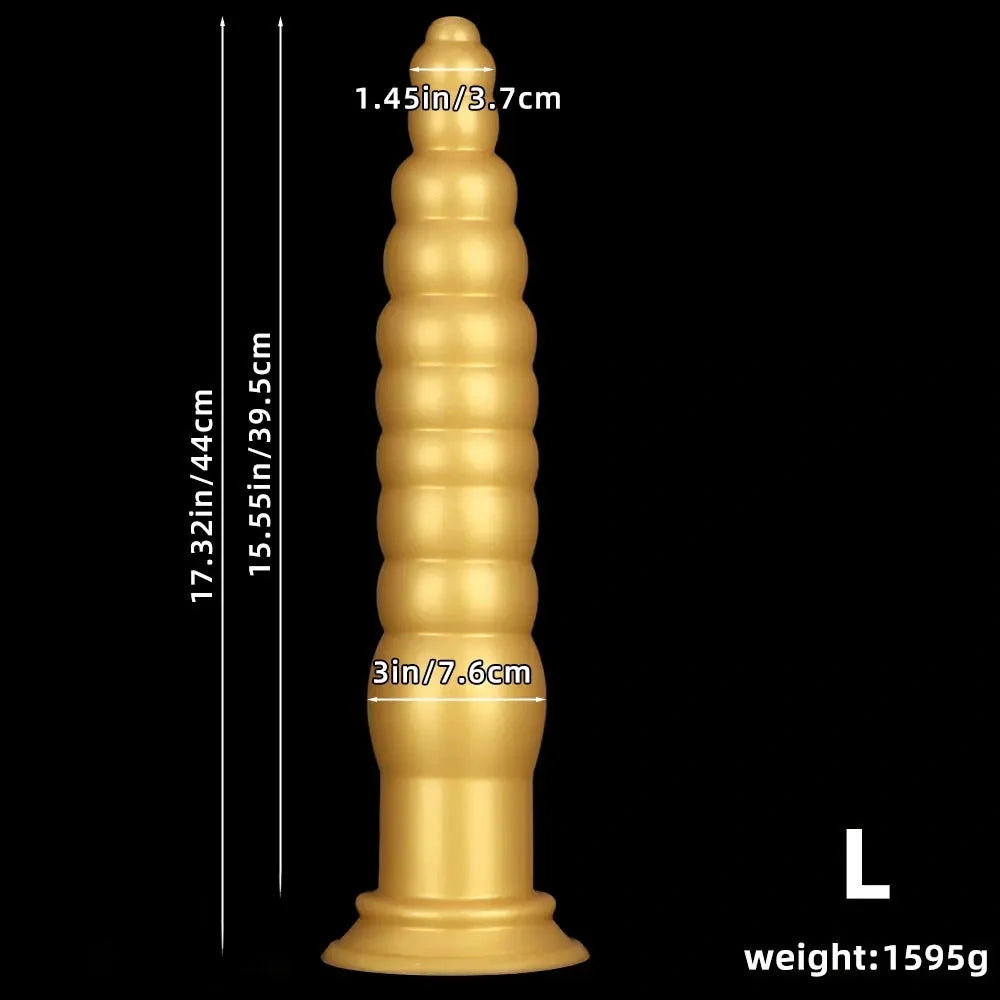 12.6in 17.32in Silicone Super Long Large Thick Anal Plug Dildo Anal Torture