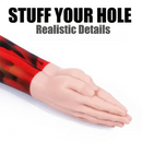 12.6in Double Fisting Realistic Hand Design Soft Liquid Silicone Dildo