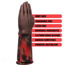 12.6in Double Fisting Realistic Hand Design Soft Liquid Silicone Dildo