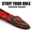 12.6in Double Fisting Realistic Hand Design Soft Liquid Silicone Dildo