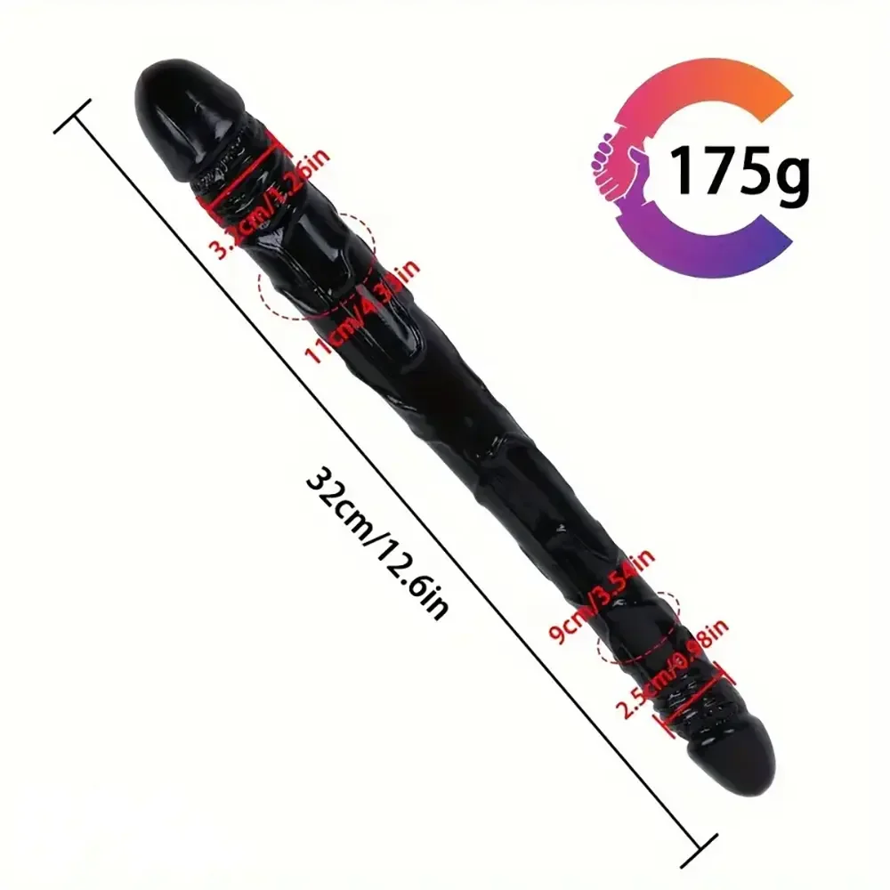 12.6in Double-headed Simulation Penis Toy Dildo For Women Sex Toy