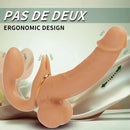 12.99in Dual Heads Silicone Soft Vibrating Thrusting Rotation Dildo