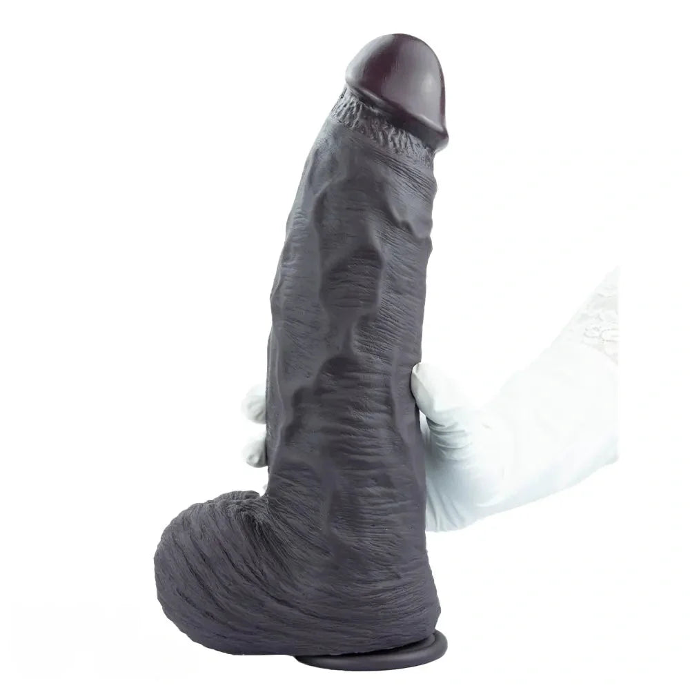 12.99in Huge Thick Lifelike Silicone Dildo Used to Stimulate Vaginal Anal Play