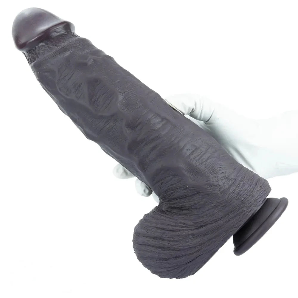12.99in Huge Thick Lifelike Silicone Dildo Used to Stimulate Vaginal Anal Play