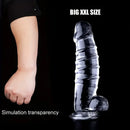 12.9in Realistic Spiral Big Women Dildo For Hands-Free G Spot Play