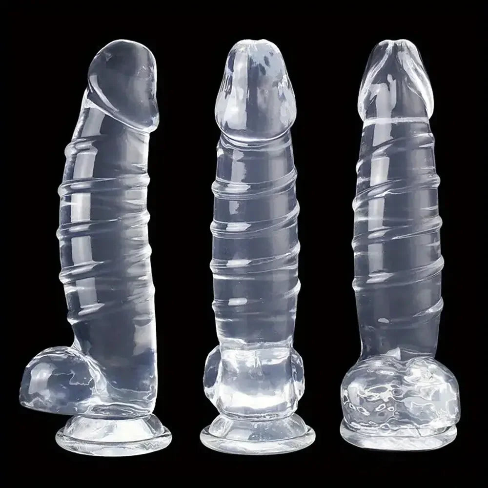 12.9in Realistic Spiral Big Women Dildo For Hands-Free G Spot Play