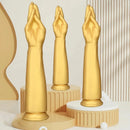 12in 14.17in 16.73in Gold Silicone Fisting Arm Ashes Grade Anal Plug Dildo