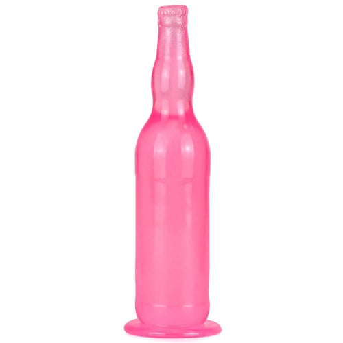 12in Beer Bottle Realistic Dildo Crystal See Through Dildo Sex Toy