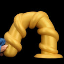 13.18in Gold Silicone Extra-long Thread Huge Dildo For Female Pleasure