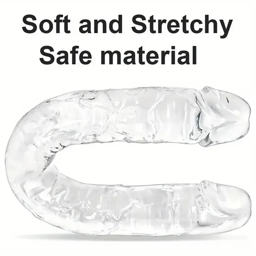 13.18in Realistic Double Headed Long Dildo For Female Male Love Pleasure
