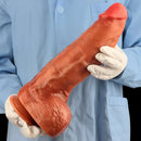 13.38in Realistic Female Silicone Huge Long Dildo With Suction Cup Base