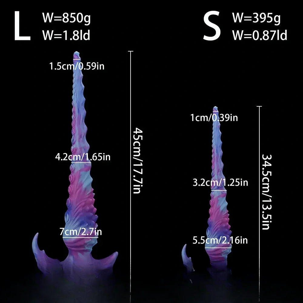 13.5in 17.7in Fantasy Big Long Octopus Tentacle Silicone Soft Dildo