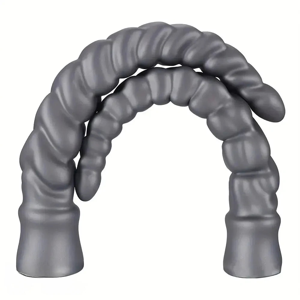 13.77in 15.74in 17.71in 19.68in Long Screw Anal Whip Huge BDSM Soft Dildo