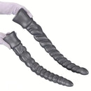 13.77in 15.74in 17.71in 19.68in Long Screw Anal Whip Huge BDSM Soft Dildo