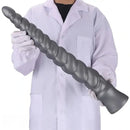 13.77in 15.74in 17.71in 19.68in Long Screw Anal Whip Huge BDSM Soft Dildo