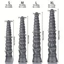13.77in 15.74in 17.71in 19.68in Long Screw Anal Whip Huge BDSM Soft Dildo