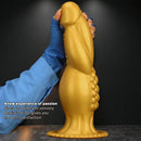 13.78in Golden Soft Silicone Big Fantasy Highquality Material Dildo