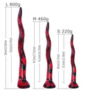 14.17in 17.91in 22.05in Super Long Big Tentacle Soft Silicone Dildo For Clit