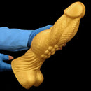 14.56in Gold Silicone Dragon Soft Big Long Realistic Design Thick Dildo