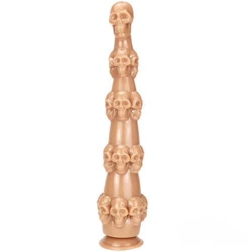 14.56in Skull Dildo Sex Toy For Men Anus Stimulation Sex Orgasm