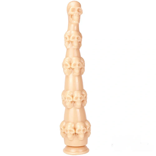 14.56in Skull Dildo Sex Toy For Men Anus Stimulation Sex Orgasm