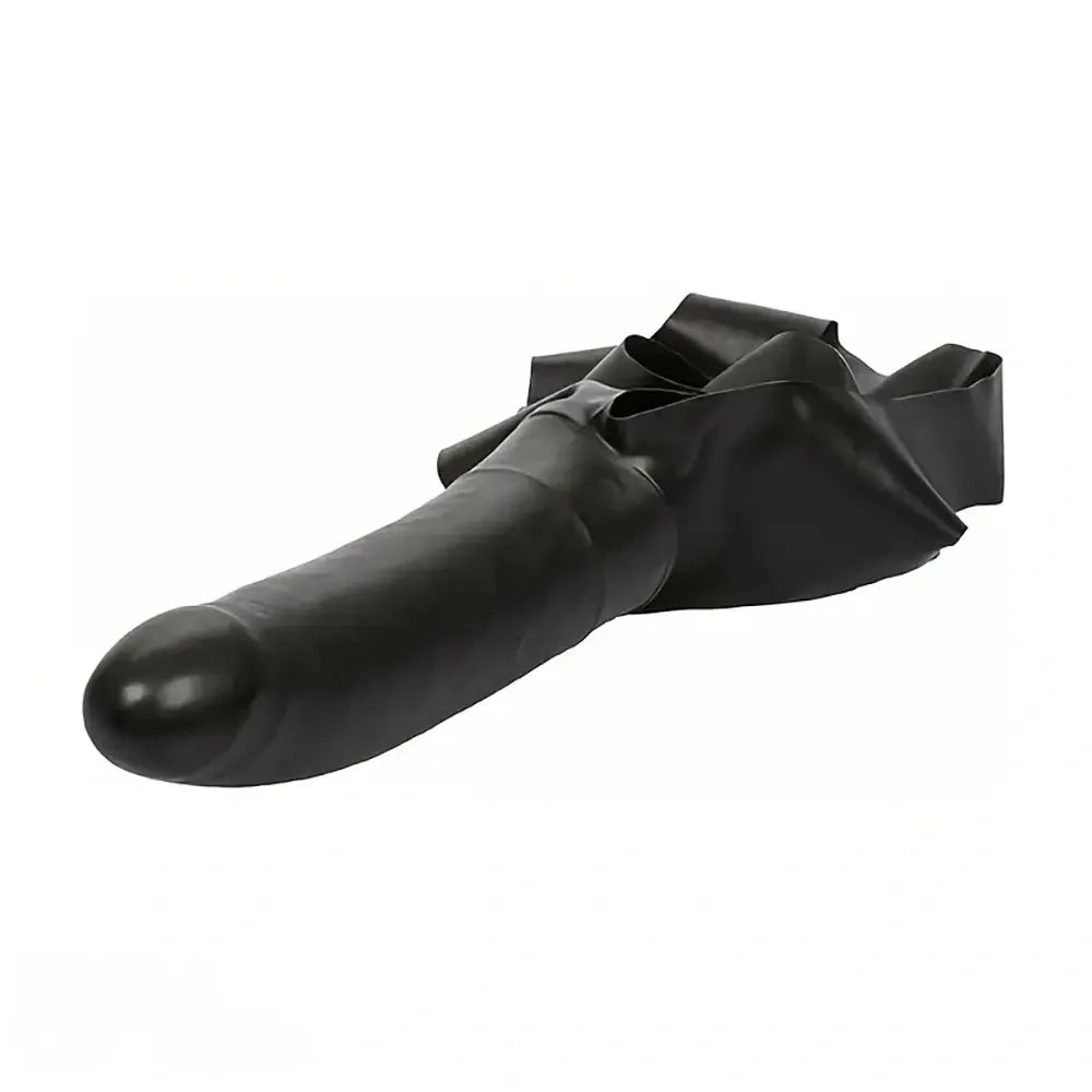 14in Realistic Strap-On Latex Face Chin Dildo For Couples Sensitive Spot