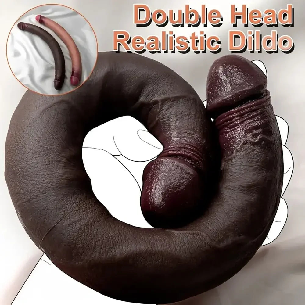 15.35in Extra Long Penis Double Sided Silicone Huge Cock Dildo