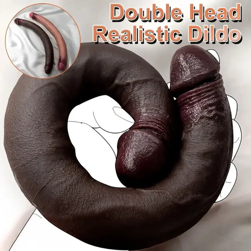15.35in Extra Long Penis Double Sided Silicone Huge Cock Dildo