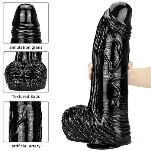 15.35in Huge Long Real Cock Dildo Realistic Texture Toy For Women