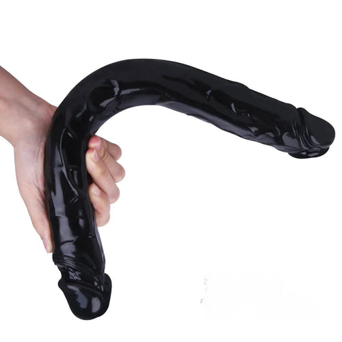 15.55" Dual Heads Real Feel Dildo Sex Toy For Women Using