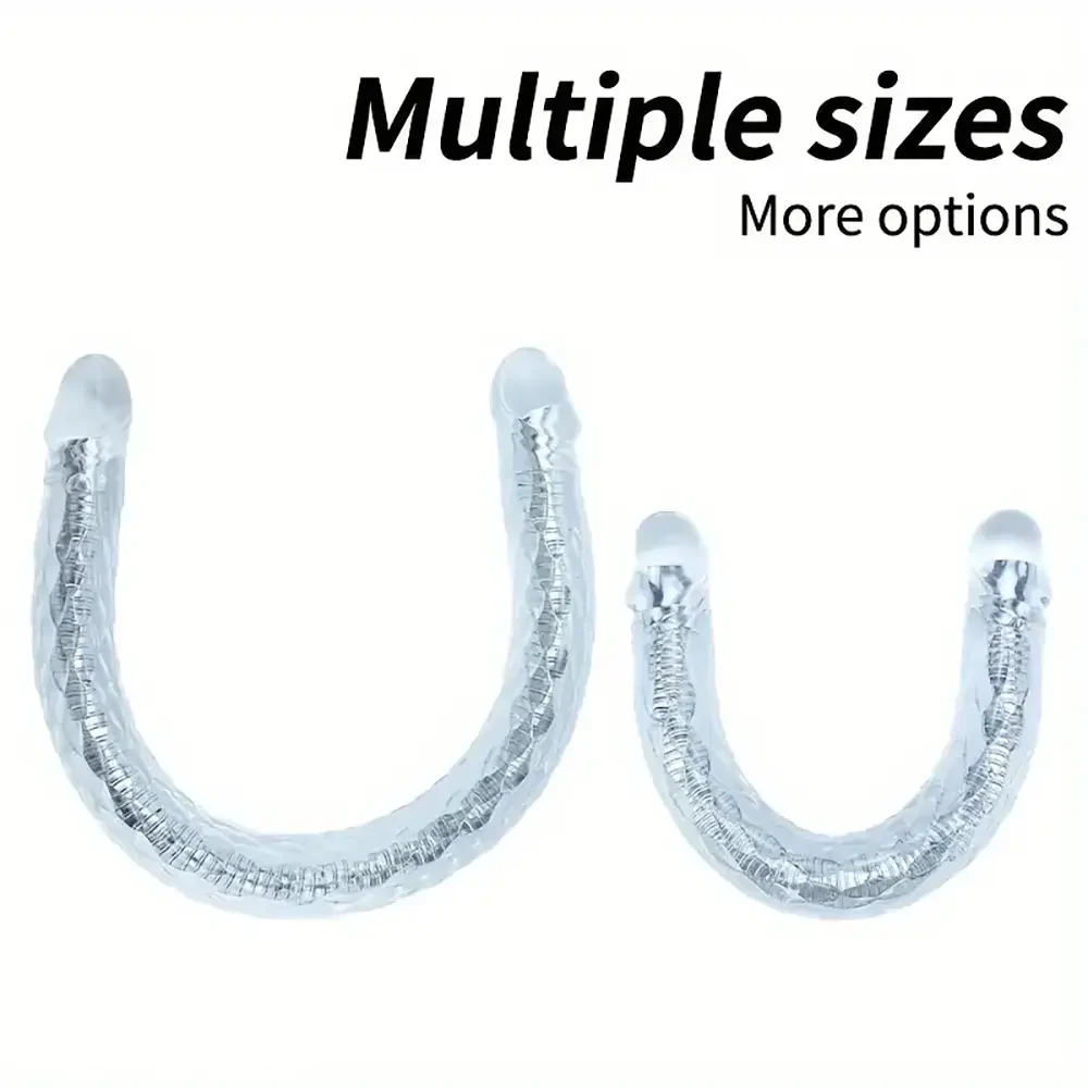 15.5in 22.7in Flexible Double-Headed Long Dildo Manual Pleasure Toy