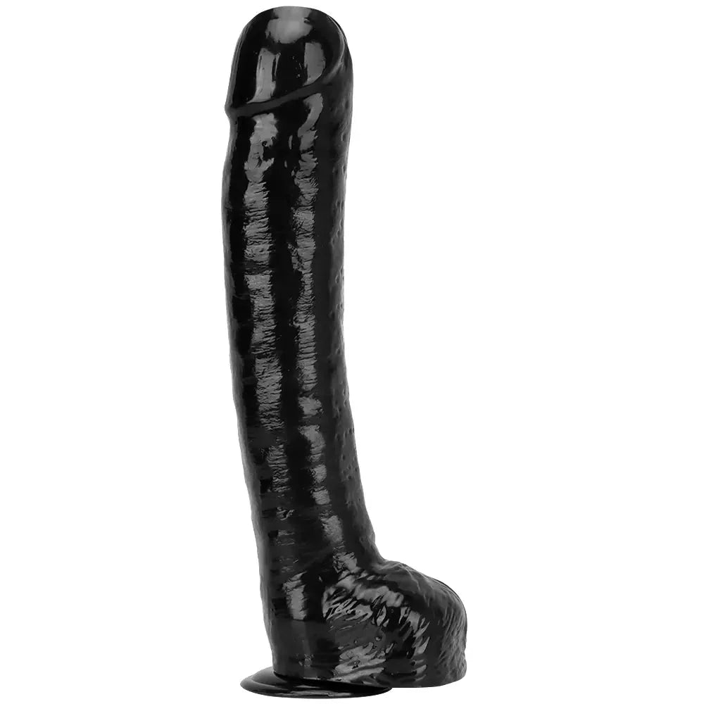 15.74in Extra Big Long Black Dildo Real BDSM Sex Toy For G spot Sex