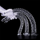 15.75in 19.69in 23.62in Huge Long Snake Scaly Clear Dildo Adult Toy