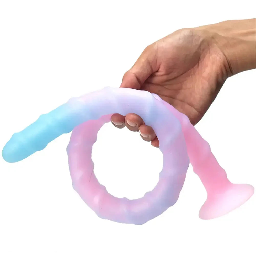 16.14in 19.69in 24.21in Luminous Monster Soft Luminous Glowing Dildo