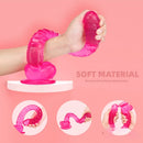 16.5in Super Long Dildo Lifelike Big Sex Toy For Masturbation
