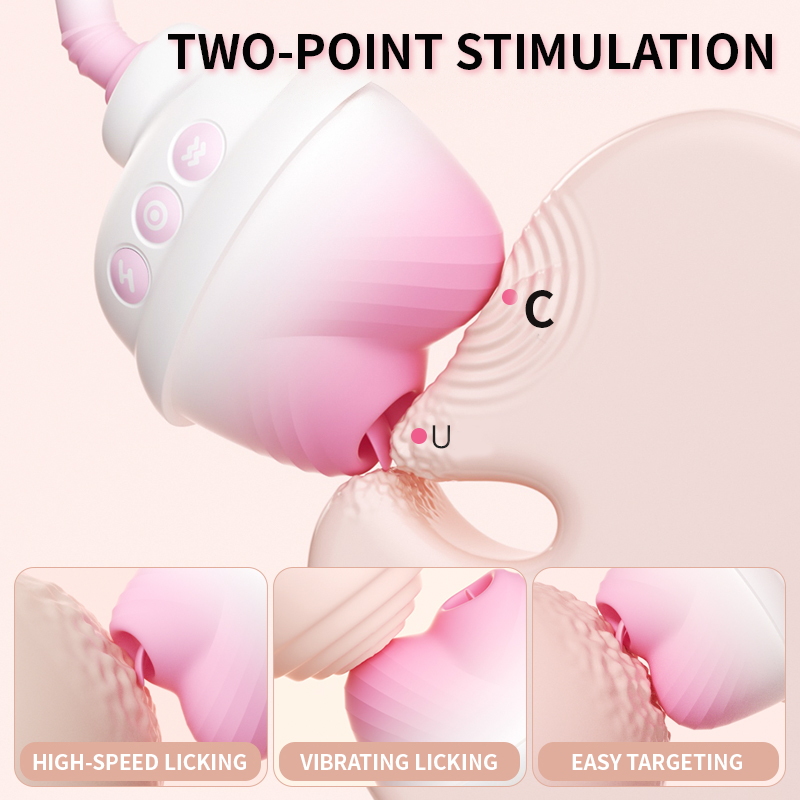 Hehe Cup 2-in-1 Suction Licking Clitoral Vibrator