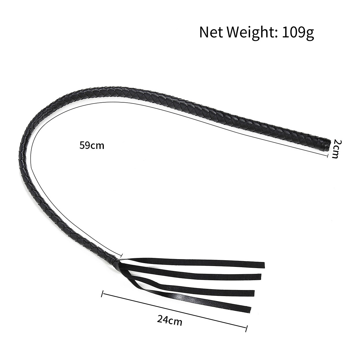 BDSM PU Leather Bondage Sex Whip For Couple