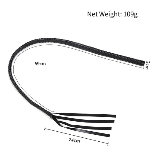 BDSM PU Leather Bondage Sex Whip For Couple