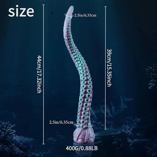 17.32in Monster Huge Long Vacation Penis Tentacle Anal Plug Dildo For G-spot