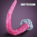 17.7in Unique Horn Elephant Fantasy Big Long Dildo For Hands-Free Play