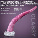 17.7in Unique Horn Elephant Fantasy Big Long Dildo For Hands-Free Play