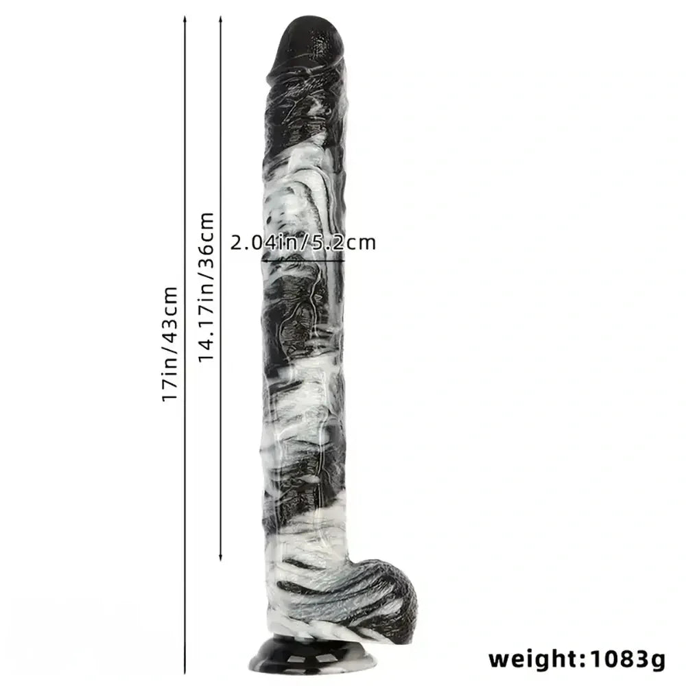 17in Extra Long Huge PVC Oversized Anal Dildo For Women Couples