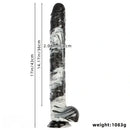 17in Extra Long Huge PVC Oversized Anal Dildo For Women Couples