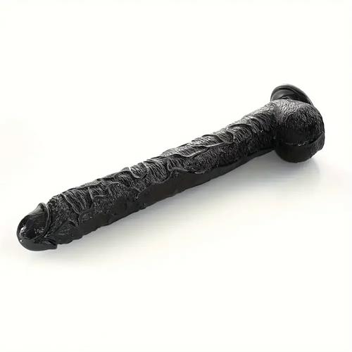 17in Prostate Gland Massage PVC Huge Black Long Dildo For Women