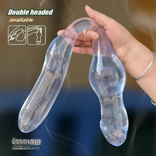 19.75in Double-Headed Adult Toy Soft & Flexible Extra Long Anal Plug Dildo