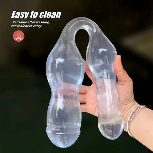 19.75in Double-Headed Adult Toy Soft & Flexible Extra Long Anal Plug Dildo