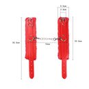 【Free Gift】BDSM Adjustable Plush Handcuffs Ankle Bracelets Restraint Set Sex Toy